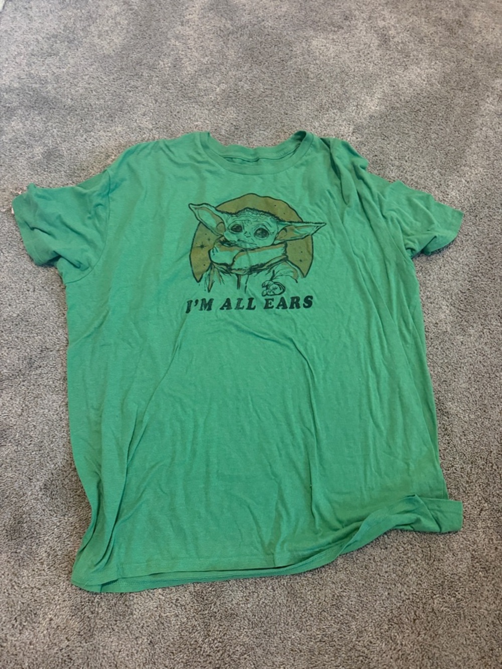 Star Wars Green "I'm All Ears" The Child Short Sleeve Tee